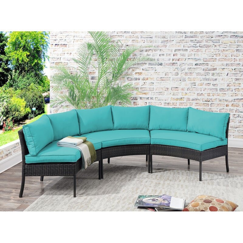 Round outdoor sectional hot sale