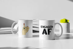 Engaged AF - Fiance Gift, Gift for Her, Bridal Gift, Engagement Gift, New Bride, Bridal Shower, Funny Bride Gift, Engaged Mug 11oz