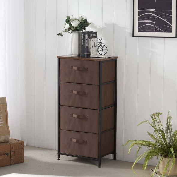 4 Drawer Brown Dressers & Chests Perfect Piece for Small Spaces, Entryways, or Even Dorm Rooms Perfect Amount of Storage Space