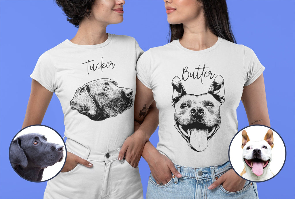 Custom cat shirt using pet photo name custom dog shirt